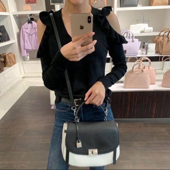 Michael Kors Cassie LG Satchel wallet belt charm - Picture 7 of 8